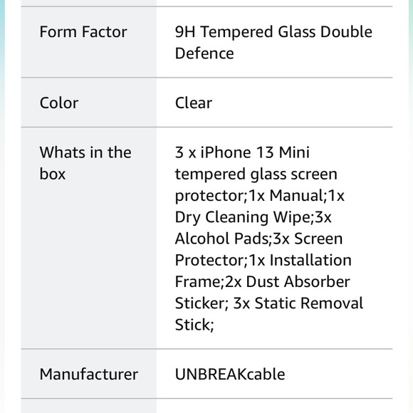 NWT iPhone screen protectors - box of 3 - Picture 9 of 16